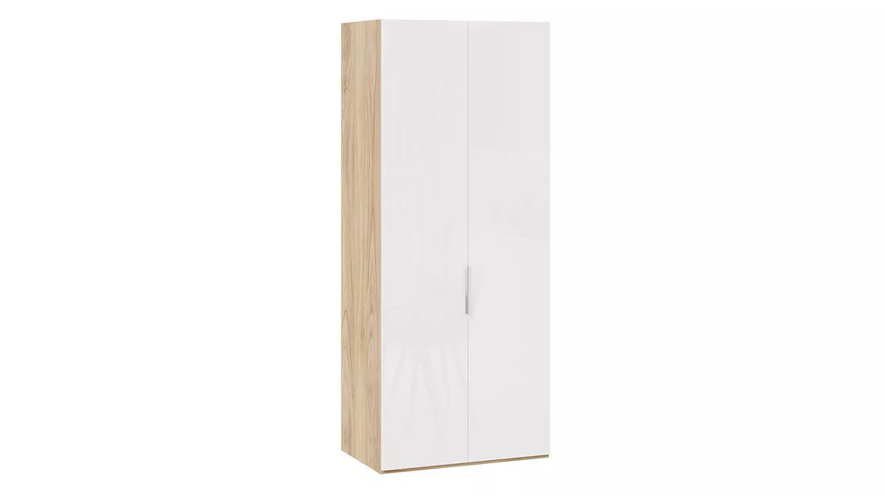Шкаф для одежды яблоня беллуно белый глянец Эмбер СМ-348.07.003