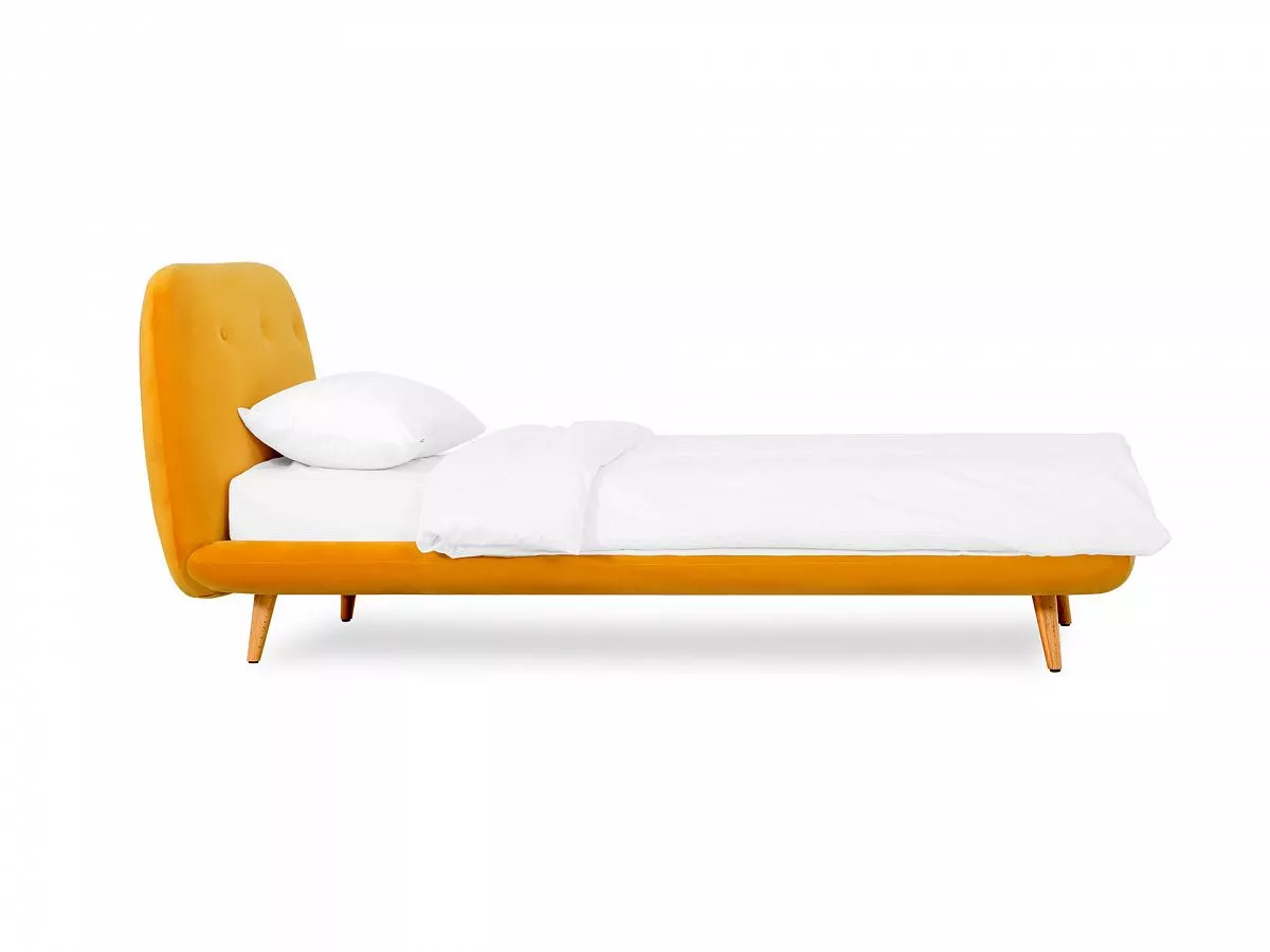 Кровать Loa 90x200 желтый 567498