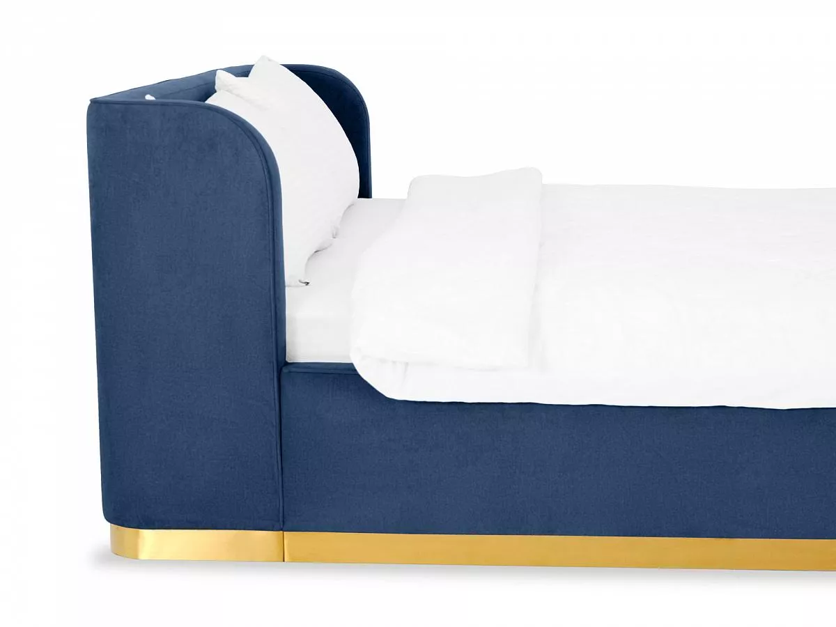 Кровать 160х200 с подъемным механизмом Vibe синий 748487