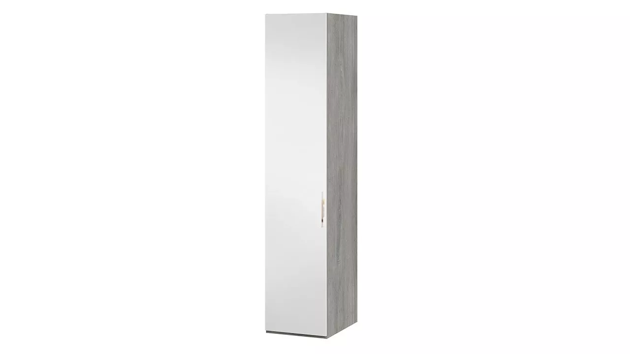 Шкаф для белья с зеркальной дверью левый дуб гамильтон Эмбер СМ-348.07.002 L