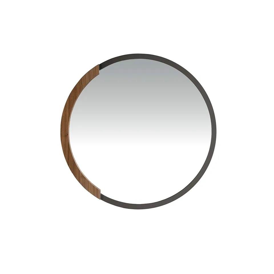 Зеркало настенное Angel Cerda 3247/CPMR37 в раме из черной стали 179121