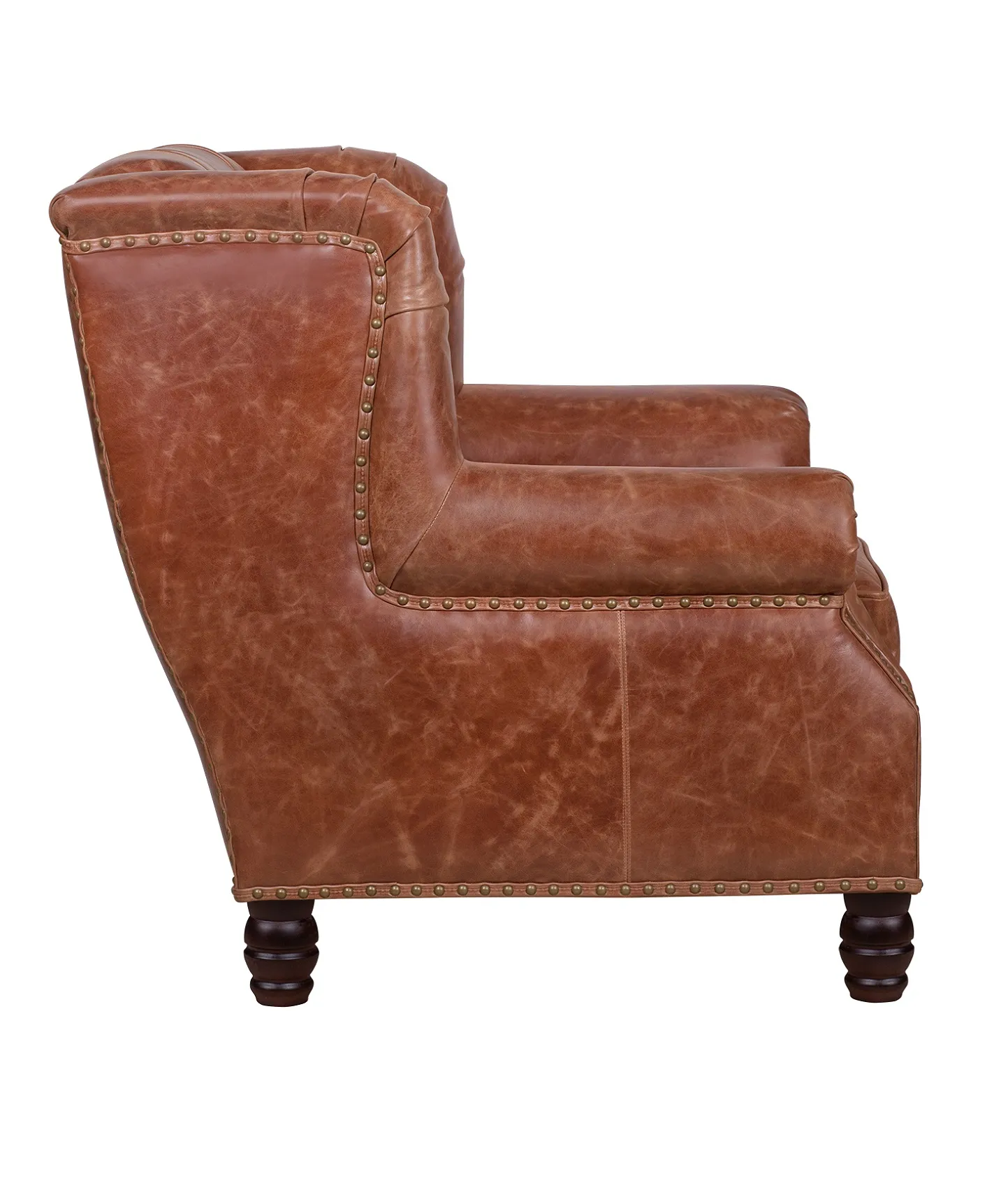 Кресло из натуральной кожи Marrone коричневый