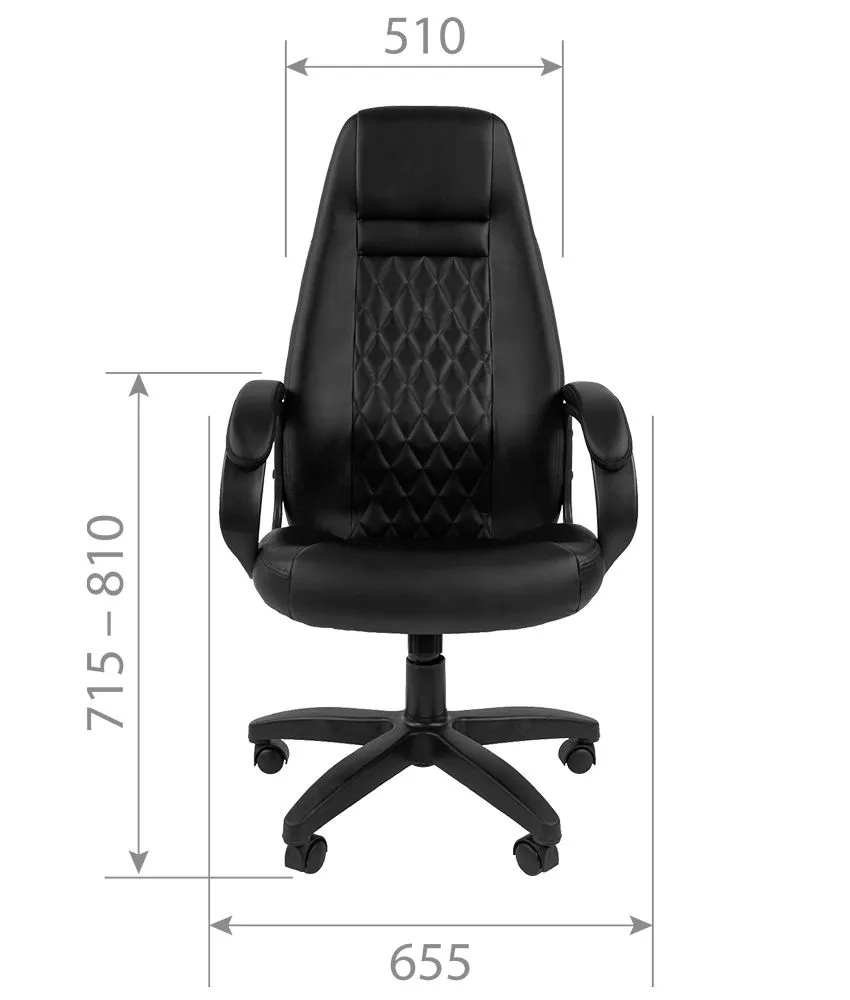 Кресло для руководителя CHAIRMAN 950 LT Черный