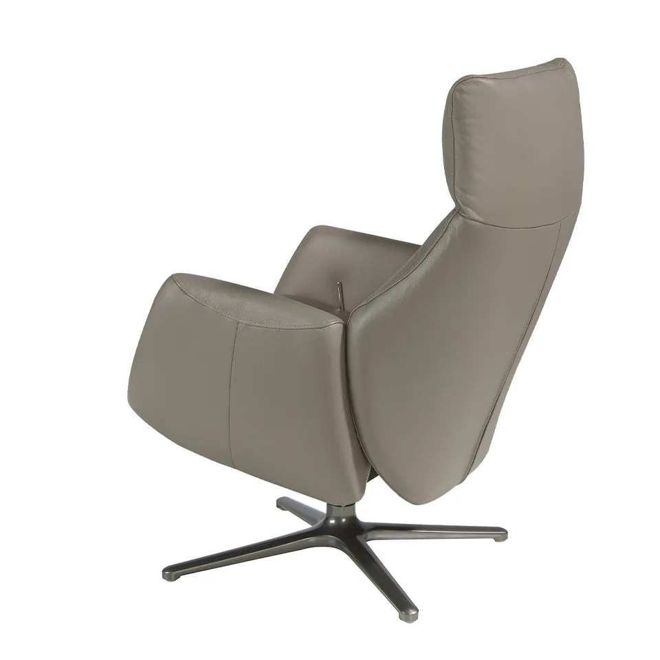 Вращающееся кресло Angel Cerda 5092/KF-A001-M5655 кожаное с откидной спинкой
