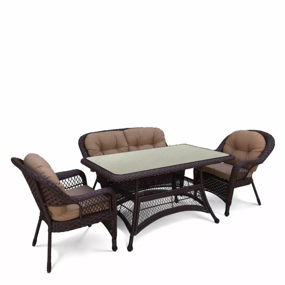 Комплект мебели из ротанга T130Br/LV520BB-Brown/Beige