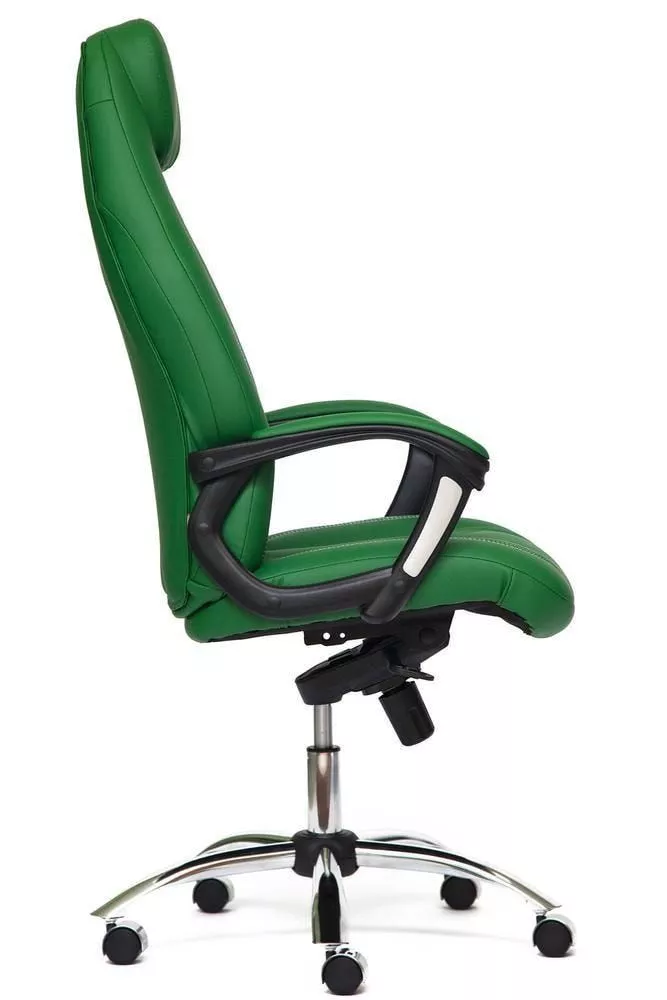 Кресло для руководителя BOSS зеленый хром люкс