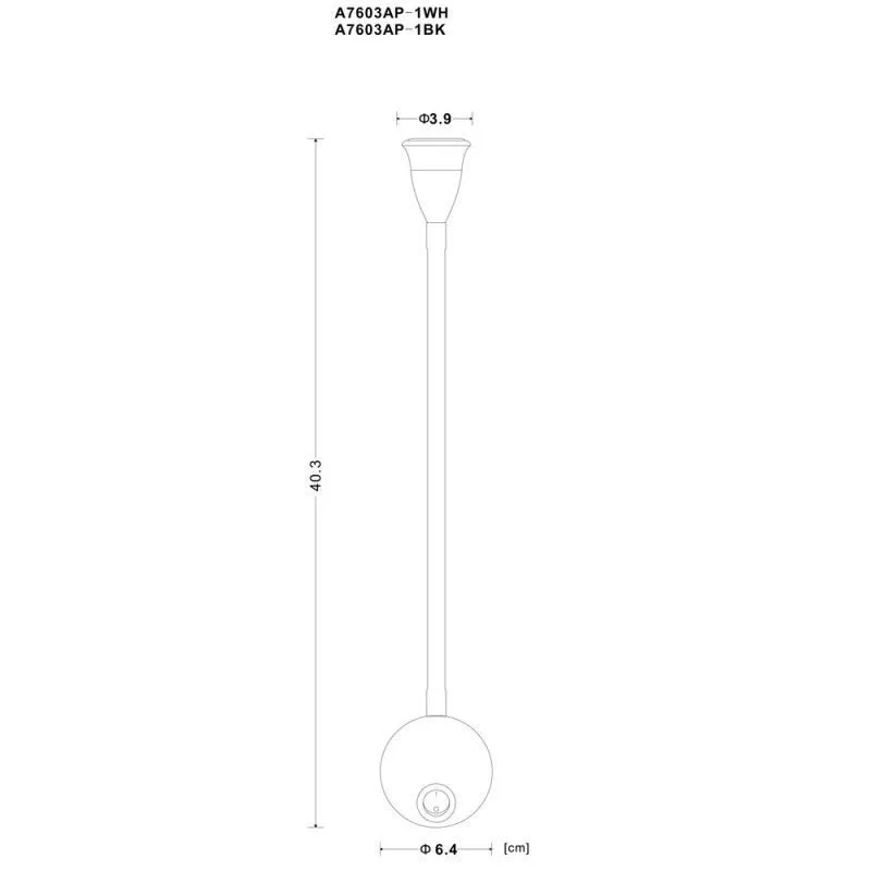 Бра настенное ARTE Lamp Twist A7603AP-1WH