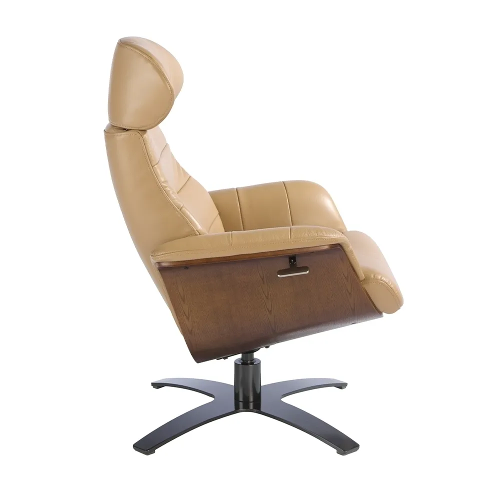 Поворотное кресло Angel Cerda A928 5087-M5668 с обивкой из песочной кожи
