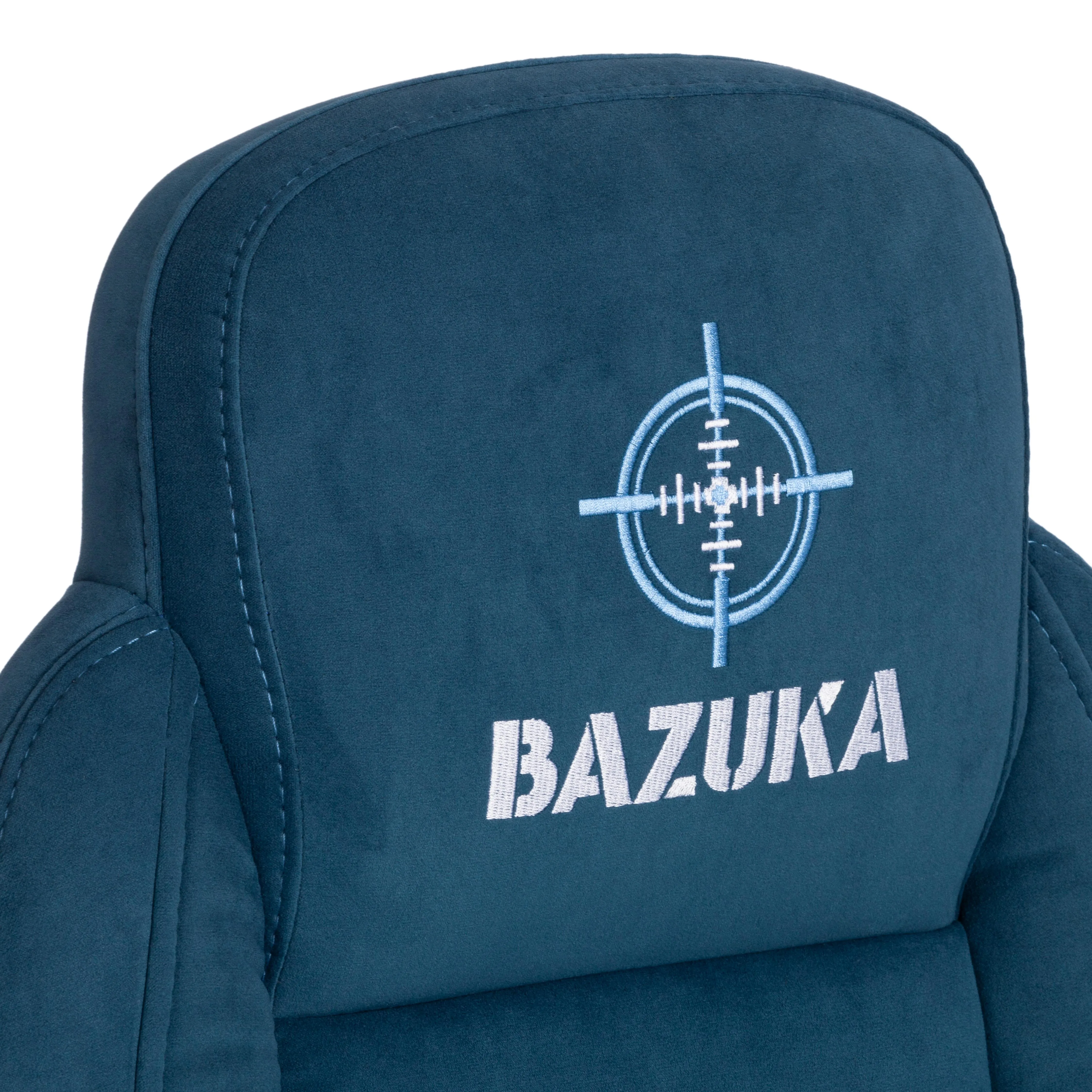 Кресло компьютерное BAZUKA флок синий