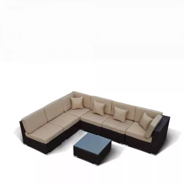 Комплект мебели из ротанга YR822B Brown-Beige