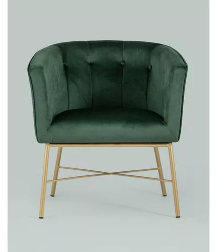 Кресло Шале велюр зеленый