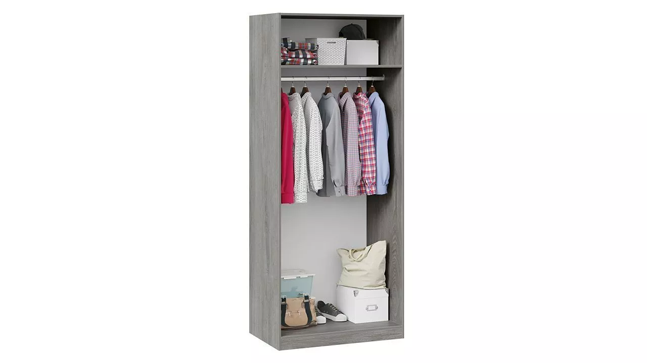 Шкаф для одежды с зеркальными дверями дуб гамильтон Эмбер СМ-348.07.004