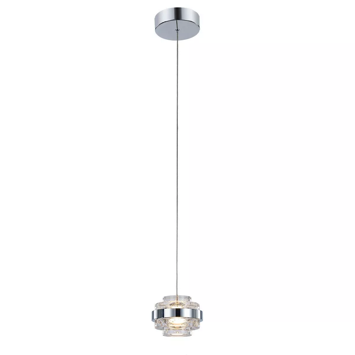 Подвесной светильник Delight Collection MD22030002 MD22030002-1A chrome/clear