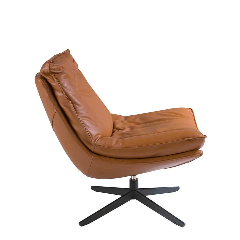 Поворотное кресло Angel Cerda 5096/A8036 с обивкой из кожи