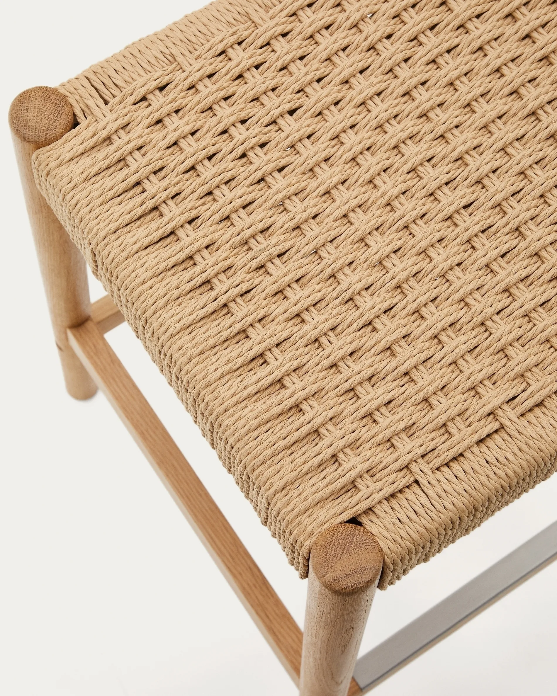 Полубарный стул La Forma Yalia натуральная отделка веревочный шнур 65 см 190045