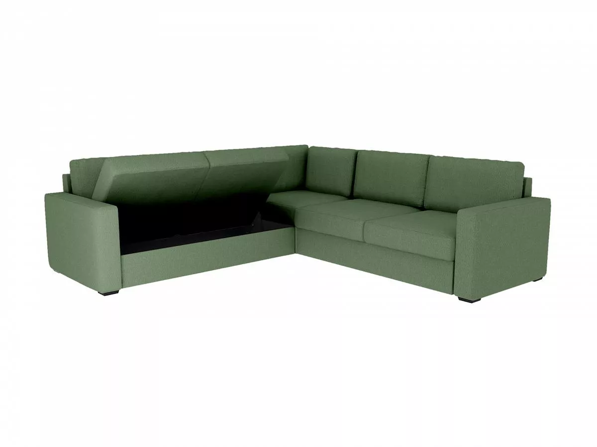 Большой угловой диван Peterhof П3 зеленый 341911