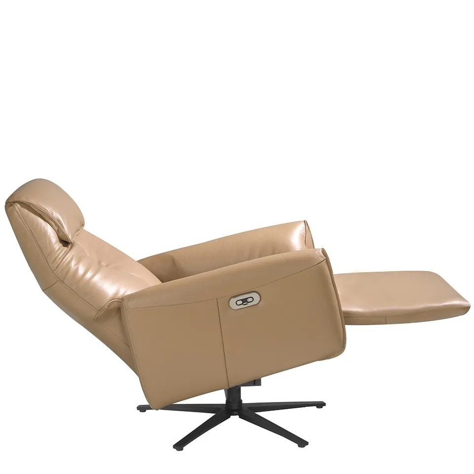 Вращающееся кресло Angel Cerda Double Relax/ 5086 с кожаной обивкой