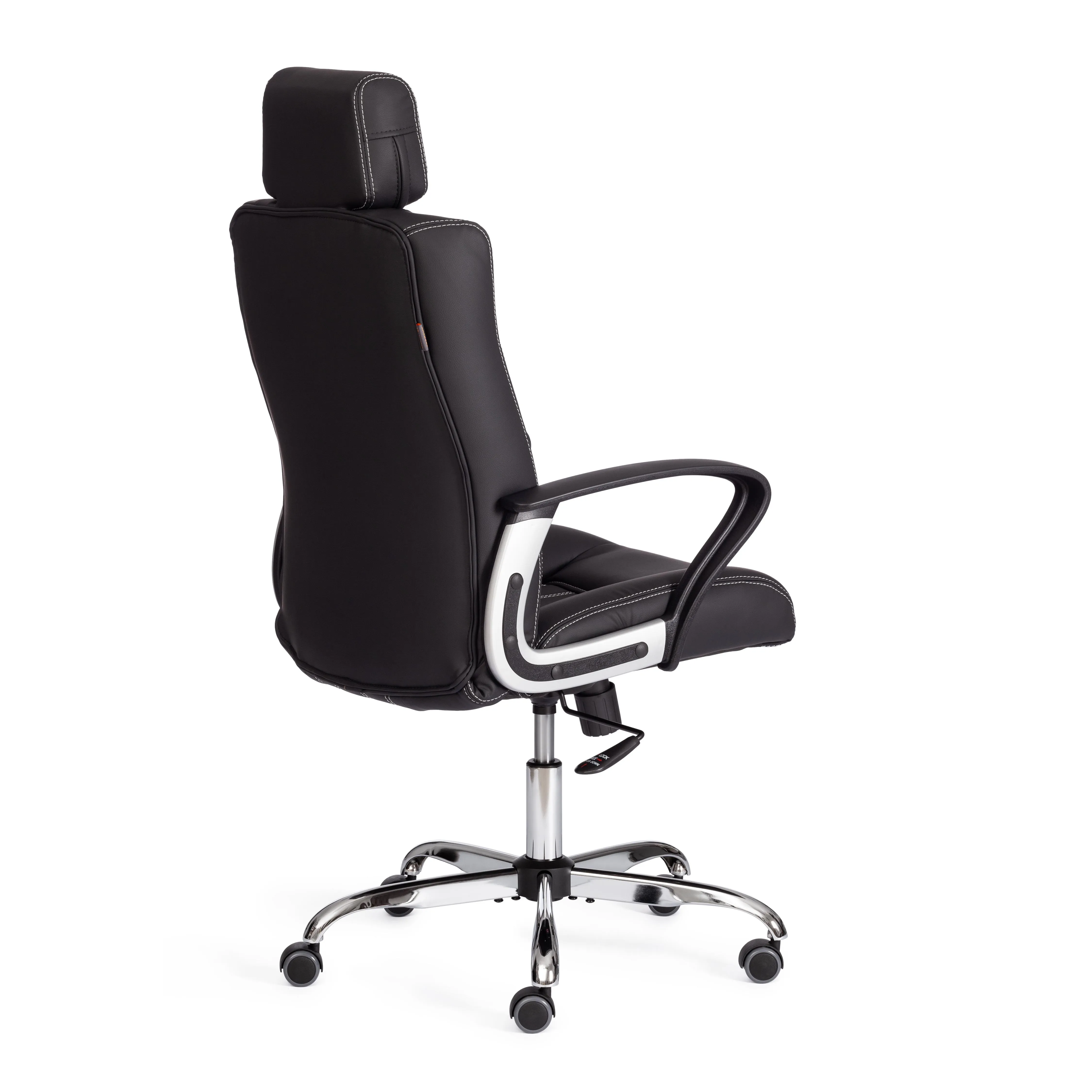 Кресло для руководителя OXFORD хром экокожа черный