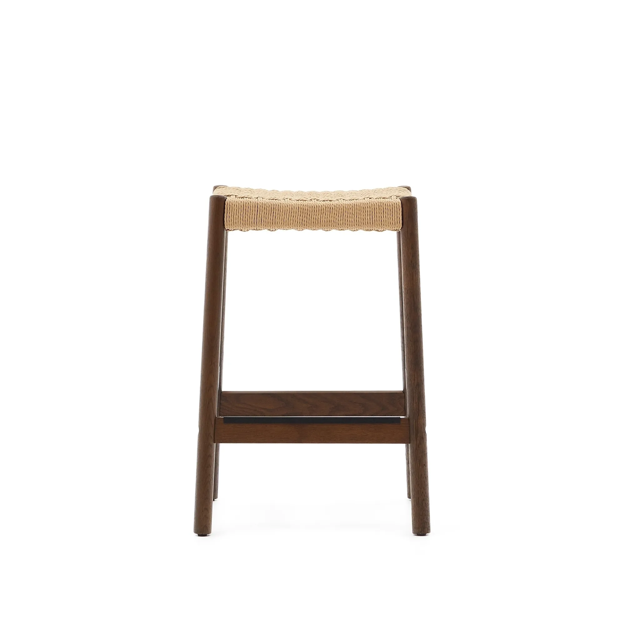 Полубарный стул La Forma Yalia отделка под орех веревочный шнур 65 см 190047