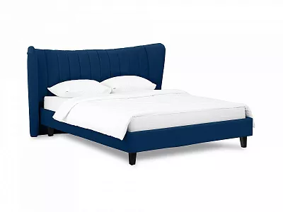 Кровать 160х200 Queen II Agata L синий 574962