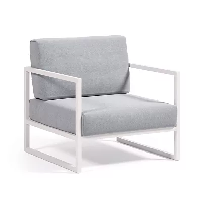 Кресло для улицы La Forma Comova сине-серый / белый