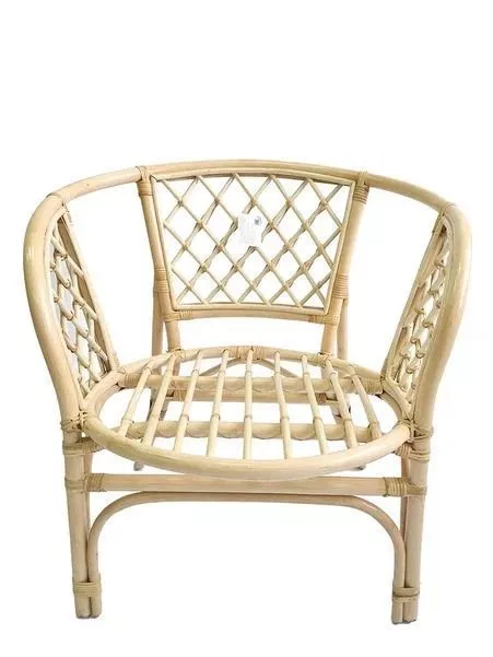 Кресло из ротанга Багама натуральный (подушки шенилл полные светлые)