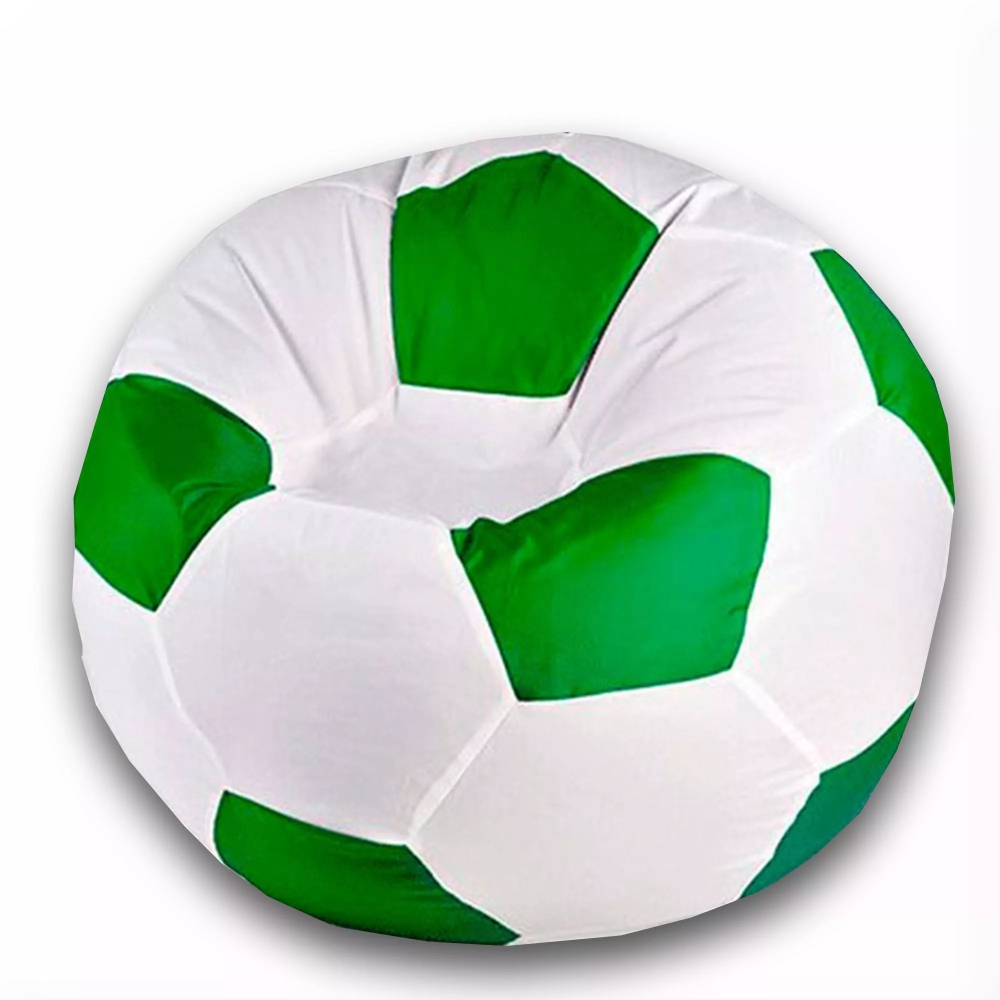 Кресло-мешок Мяч 80 оксфорд белый зеленый