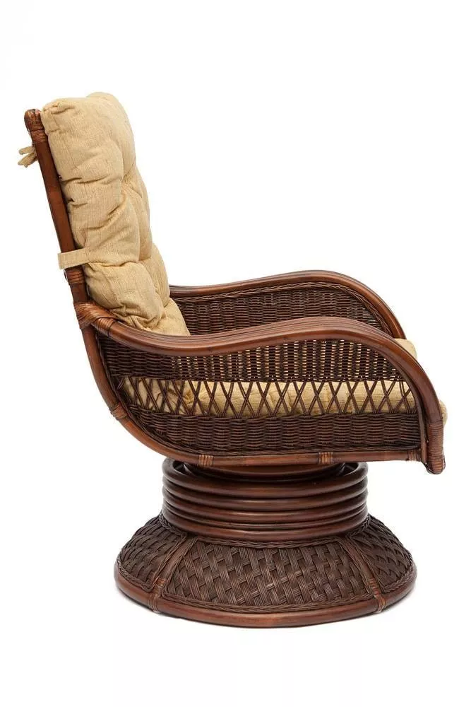 Кресло-качалка из ротанга ANDREA RELAX MEDIUM с подушкой