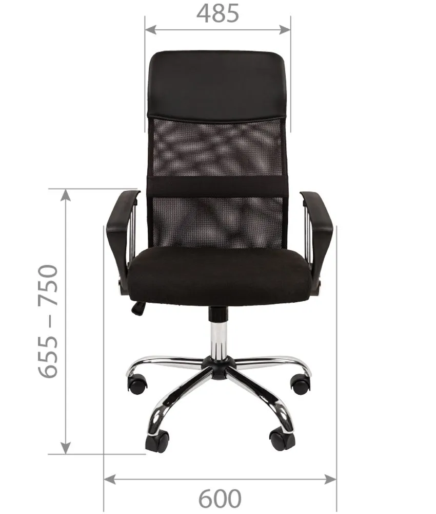 Кресло для руководителя CHAIRMAN 610 N черный