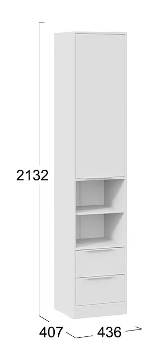 Шкаф комбинированный Марли белый 403.005.000