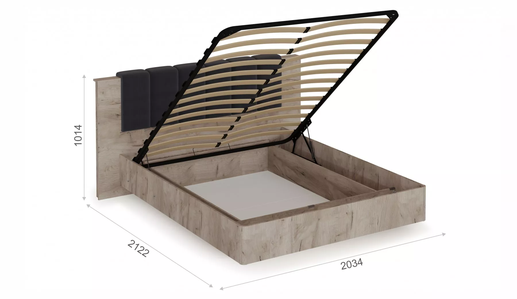 Двуспальная кровать с подъемным механизмом Джулия 160 см