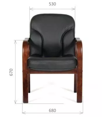 Кресло для посетителей Chairman 658 кожа