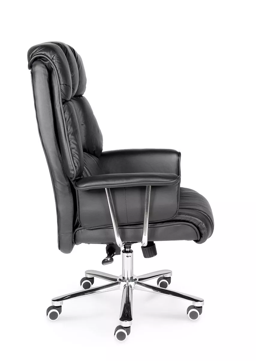 Кресло руководителя Президент черная кожа H-1133-35 leather NORDEN