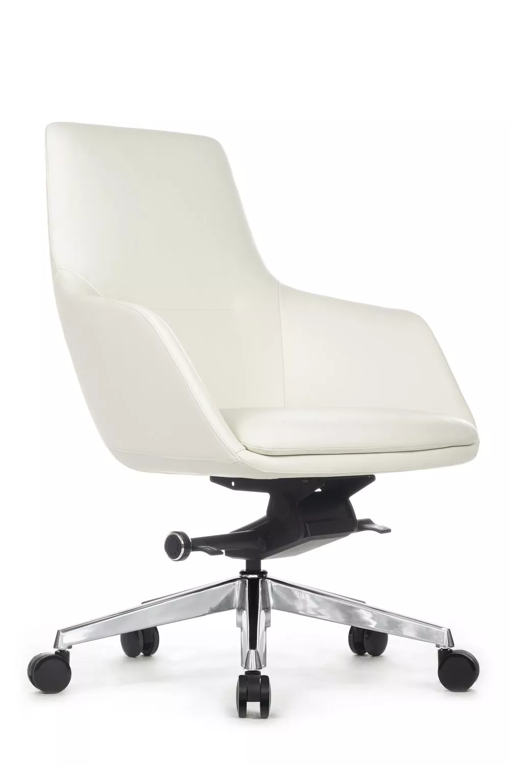 Офисное кресло из натуральной кожи RIVA DESIGN Soul-M (B1908) белый