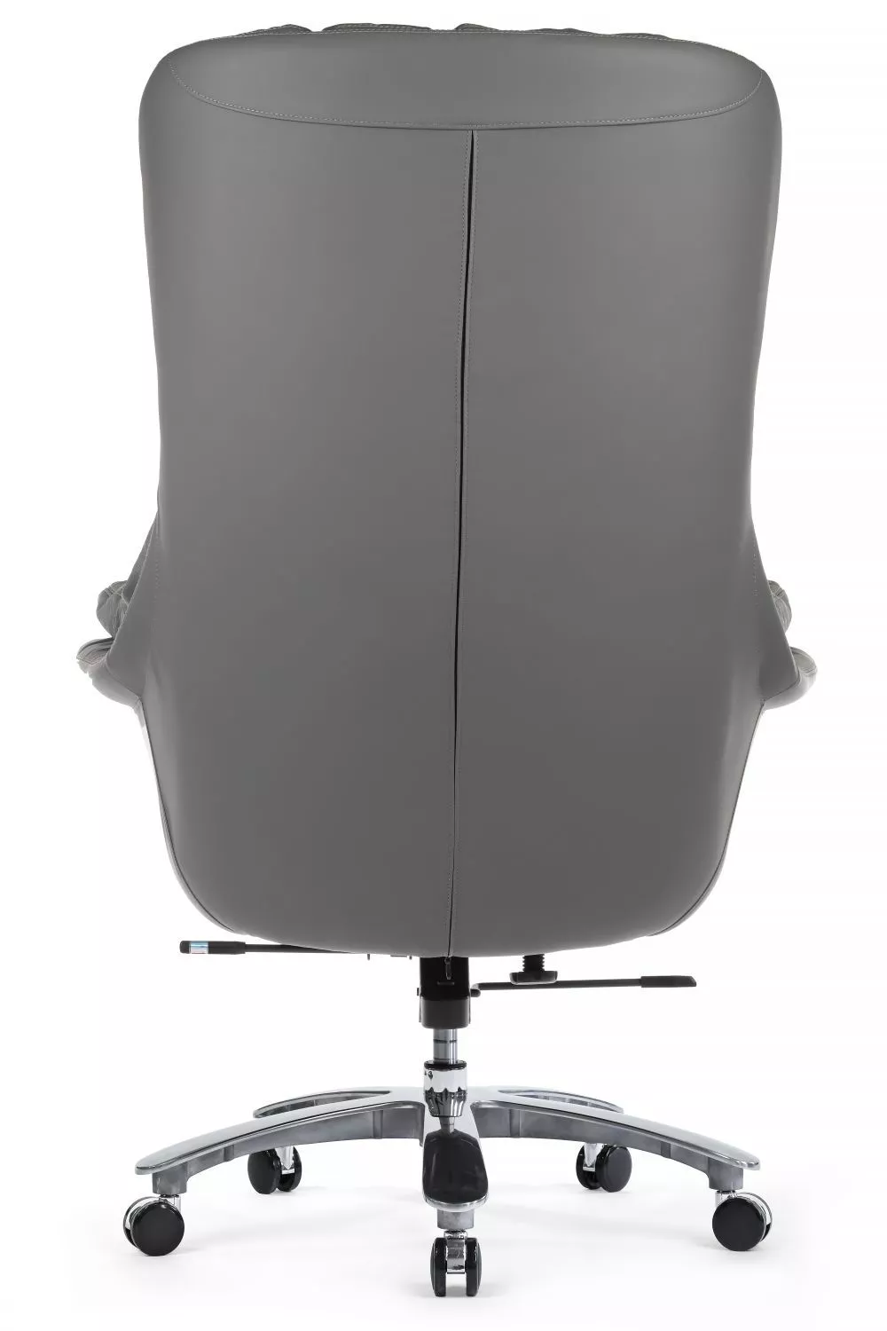 Кресло руководителя из натуральной кожи RIVA DESIGN Leonardo A355 серый