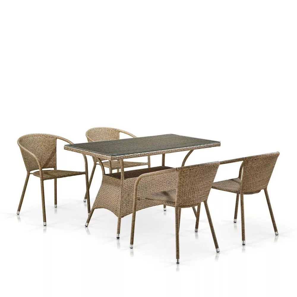 Комплект мебели из ротанга T198D/Y137B-W56 Light Brown