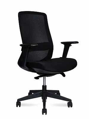 Кресло руководителя NORDEN Como LB black без подголовника черный M6301 black