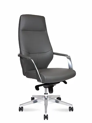 Кресло руководителя NORDEN Capital Grey экокожа серый L326HCA-Grey
