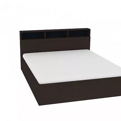Кровать 1800 Морена Венге с основанием (металл)