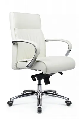 Компьютерное кресло RIVA DESIGN Gaston-M 9264 натуральная кожа Белый