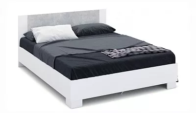 Кровать Аврора 160х200 Белый Ателье светлый