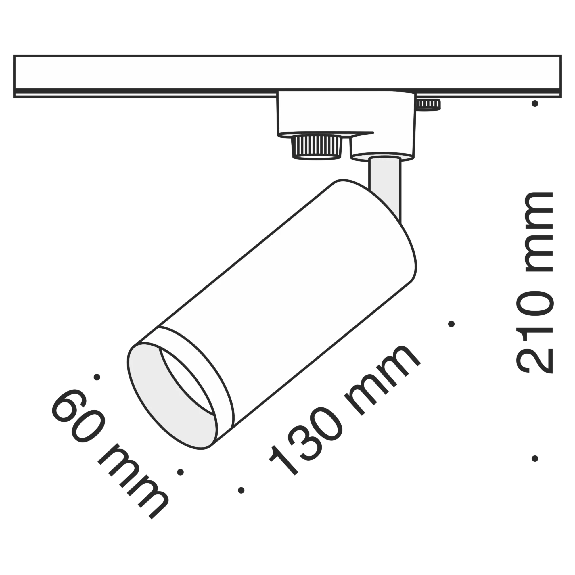 Трековый светильник Maytoni Technical Focus TR004-1-GU10-B