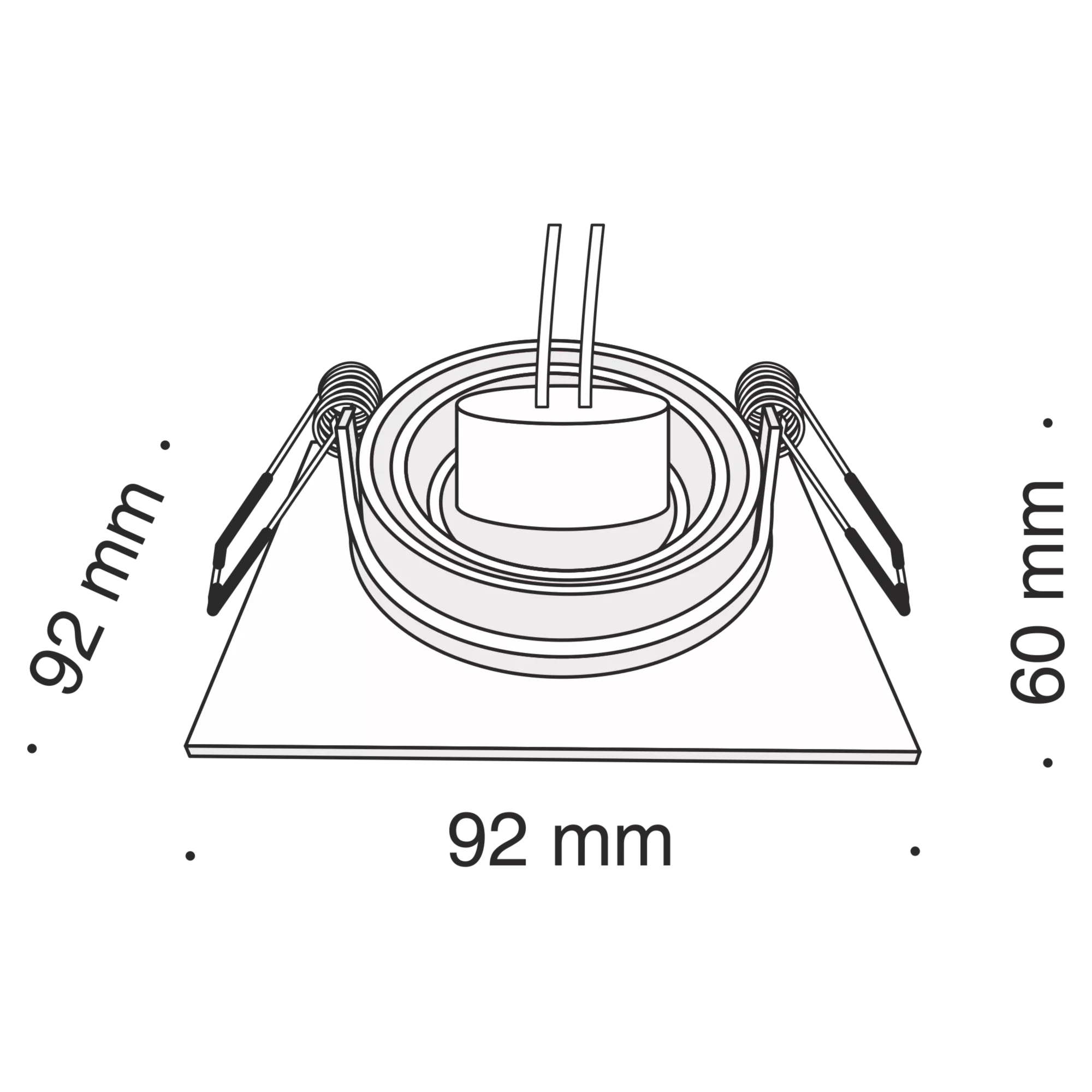 Точечный встраиваемый светильник Maytoni Technical Atom DL024-2-01S