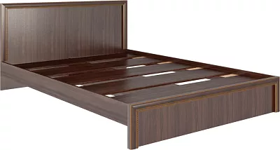 Кровать стандарт с настилом Беатрис 160 см Орех М6