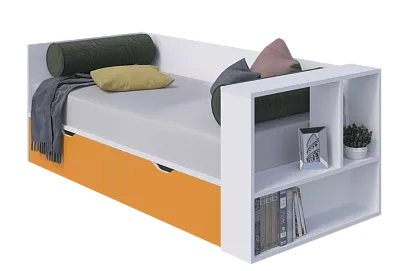 Кровать односпальная с ящиками Акварель Оранж