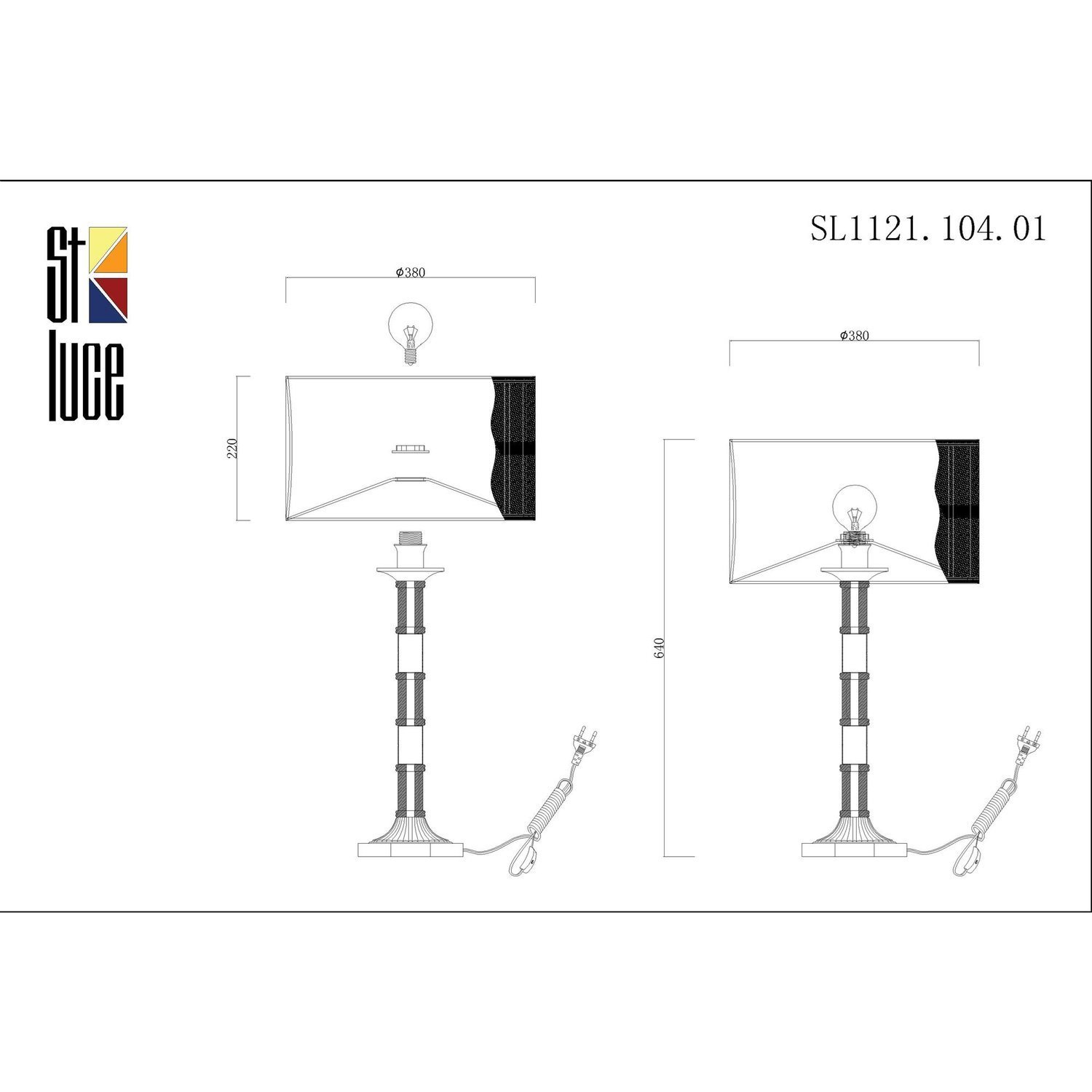 Настольная лампа ST LUCE OLEO SL1121.104.01