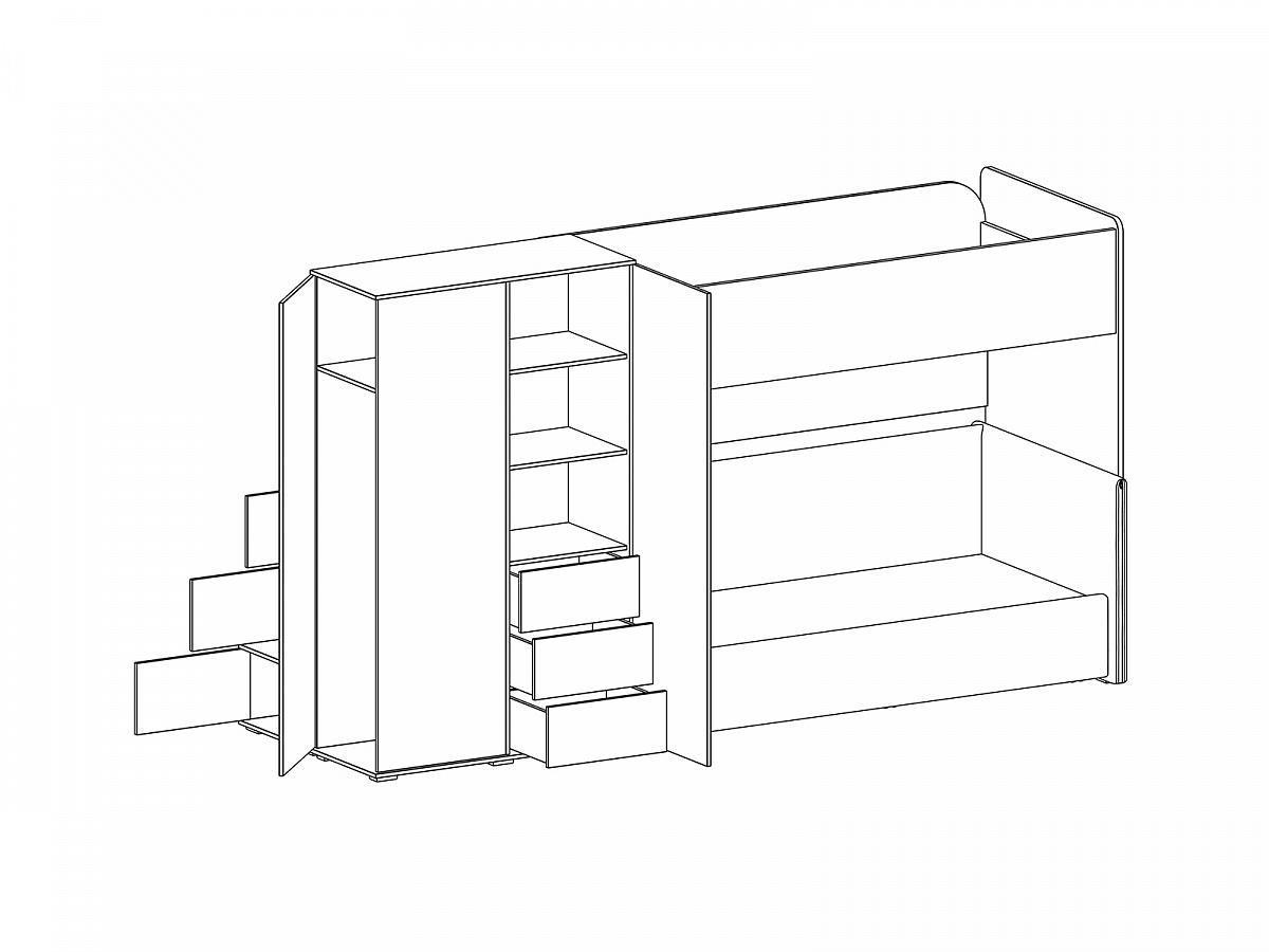 Двухъярусная кровать композиция Play 334639