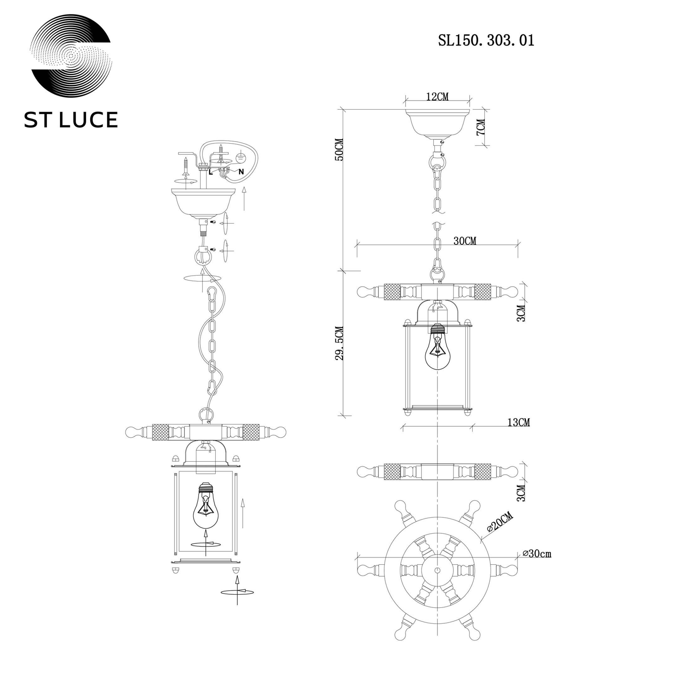 Подвесной светильник ST LUCE VOLANTINO SL150.303.01