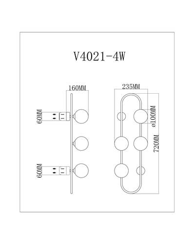 Бра Moderli Krona V4021-4W