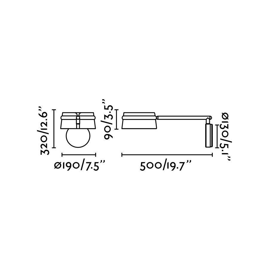 Бра LOOP черный Faro 29566